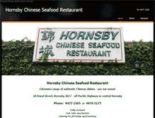 Tablet Screenshot of hornsbychineserestaurant.com